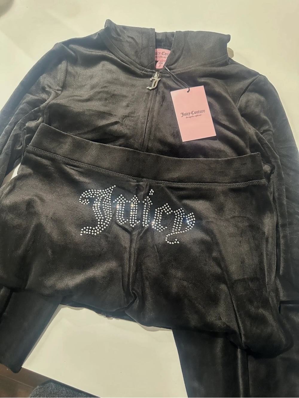 ♣️Juicy Couture Tracksuit ♣️Velour in Black - Picture 4 of 6
